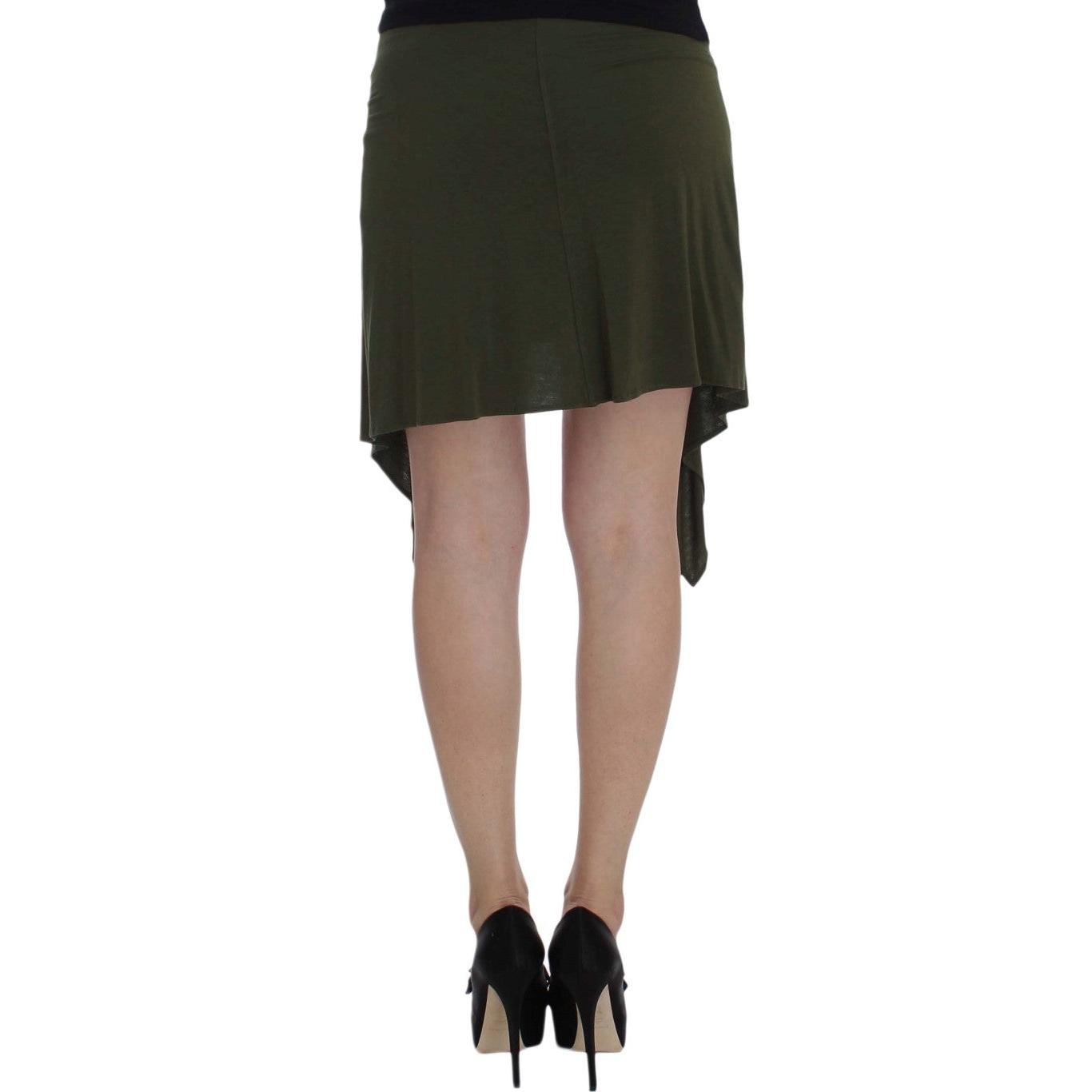 Green Mini Pencil Stretch Skirt - coffeewithmee2