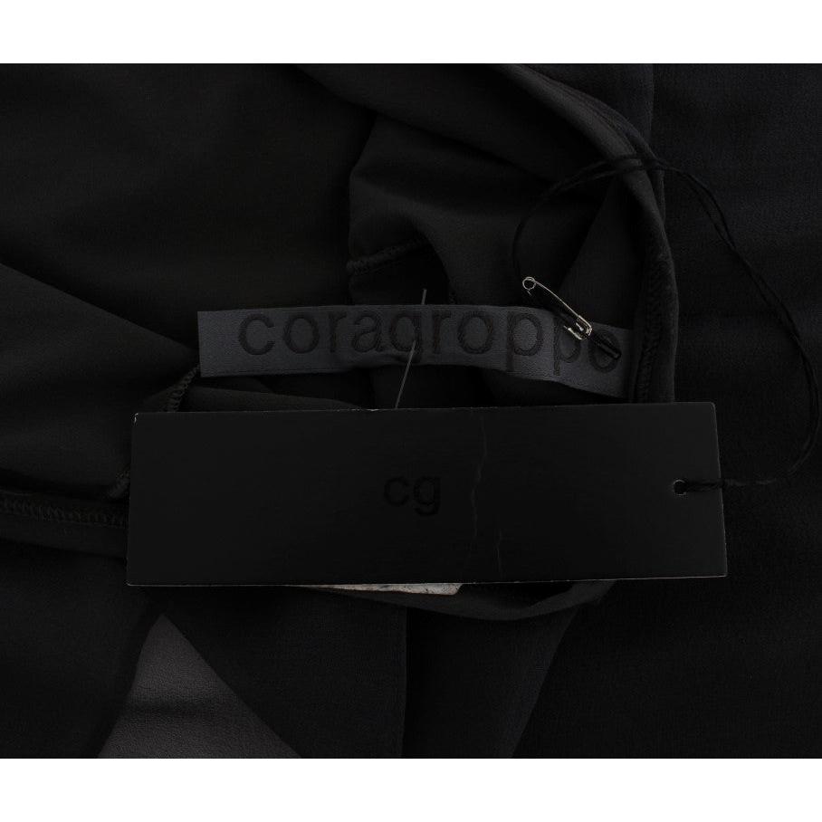 Gray Blue Stretch Blouse Top - coffeewithmee2