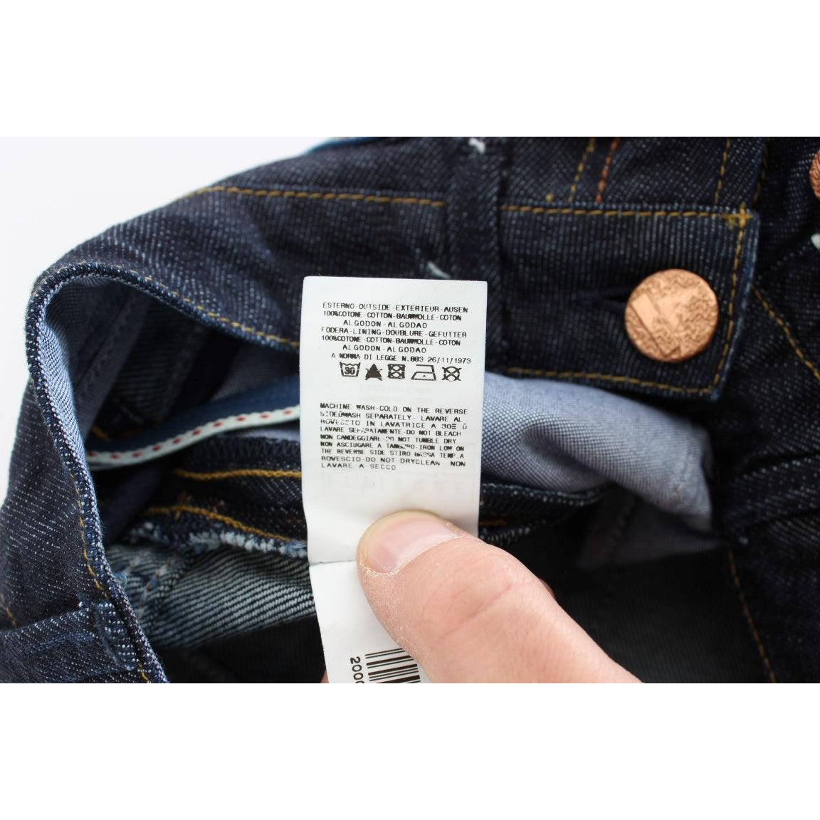 Blue Cotton Straight Fit High Waist Jeans - coffeewithmee2