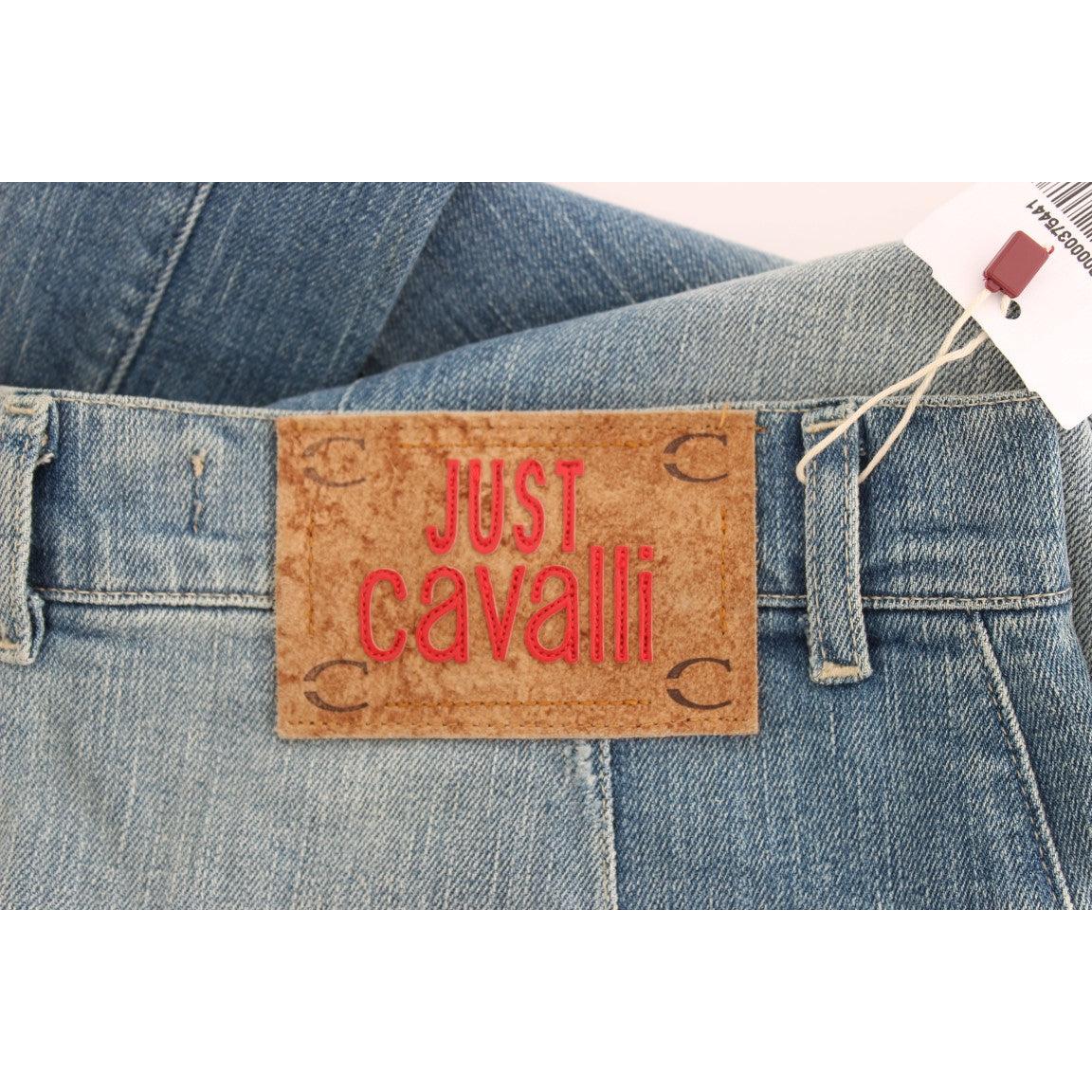 Blue Wash Cotton Blend Wide Legs Jeans - coffeewithmee2