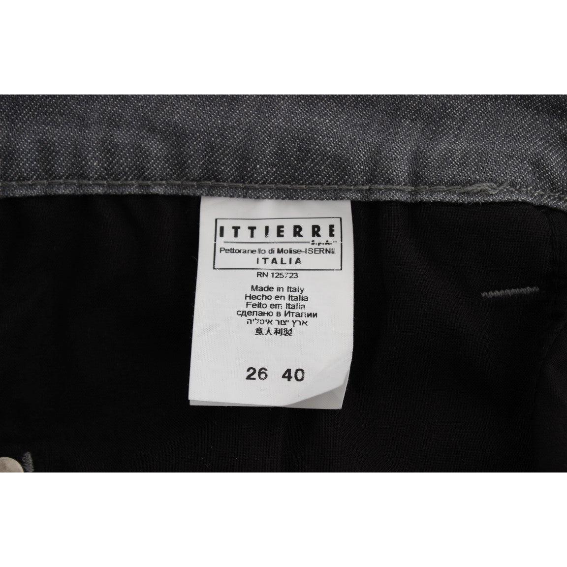 Gray Cotton Blend Slim Fit Jeans - coffeewithmee2