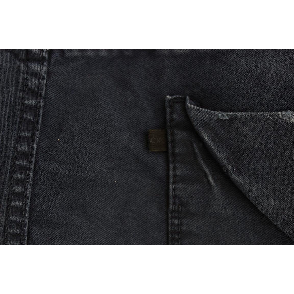 Blue Cotton Blend Denim Jeans - coffeewithmee2