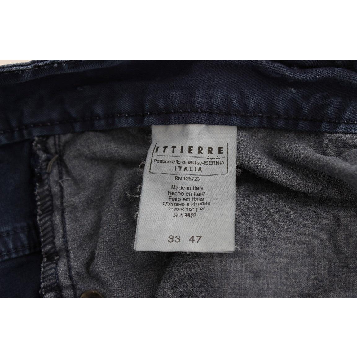 Blue Cotton Blend Denim Jeans - coffeewithmee2