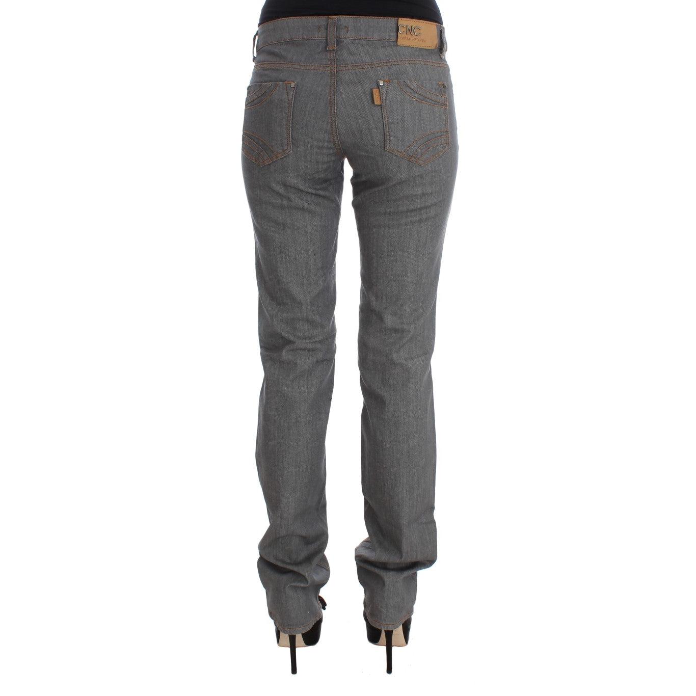 Gray Cotton Regular Fit Denim Jeans - coffeewithmee2