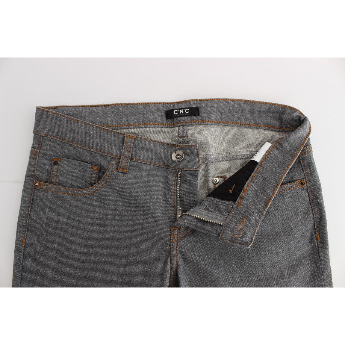 Gray Cotton Regular Fit Denim Jeans - coffeewithmee2