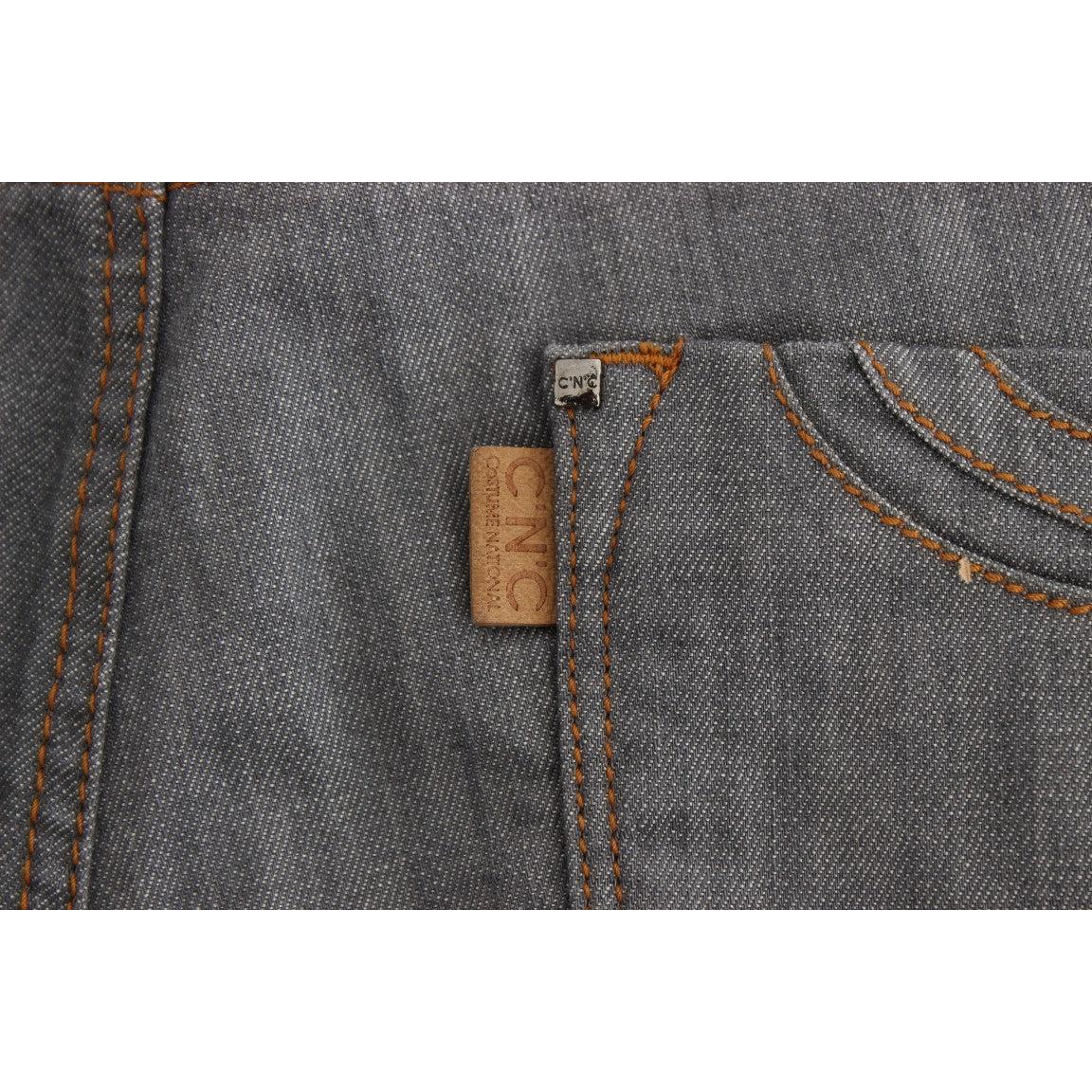 Gray Cotton Regular Fit Denim Jeans - coffeewithmee2