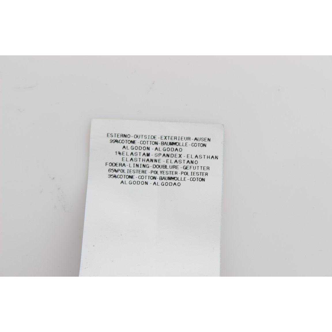 Blue Cotton Slim Fit Cropped Jeans - coffeewithmee2