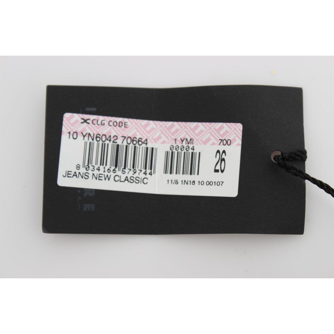 Blue Cotton Blend Bootcut Jeans - coffeewithmee2