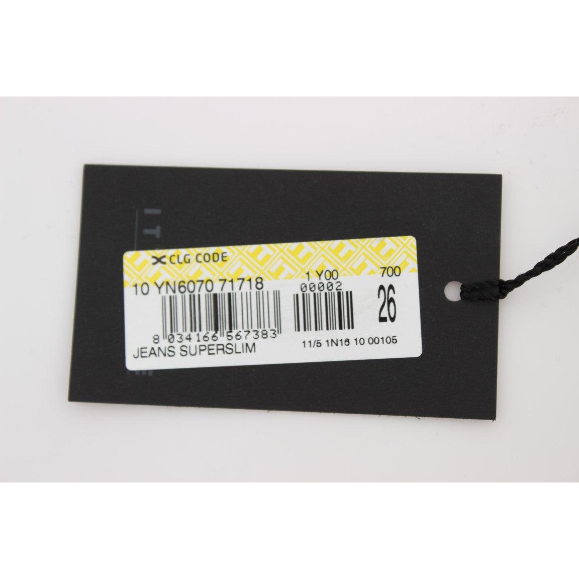 Blue Cotton Blend Slim Fit Jeans - coffeewithmee2