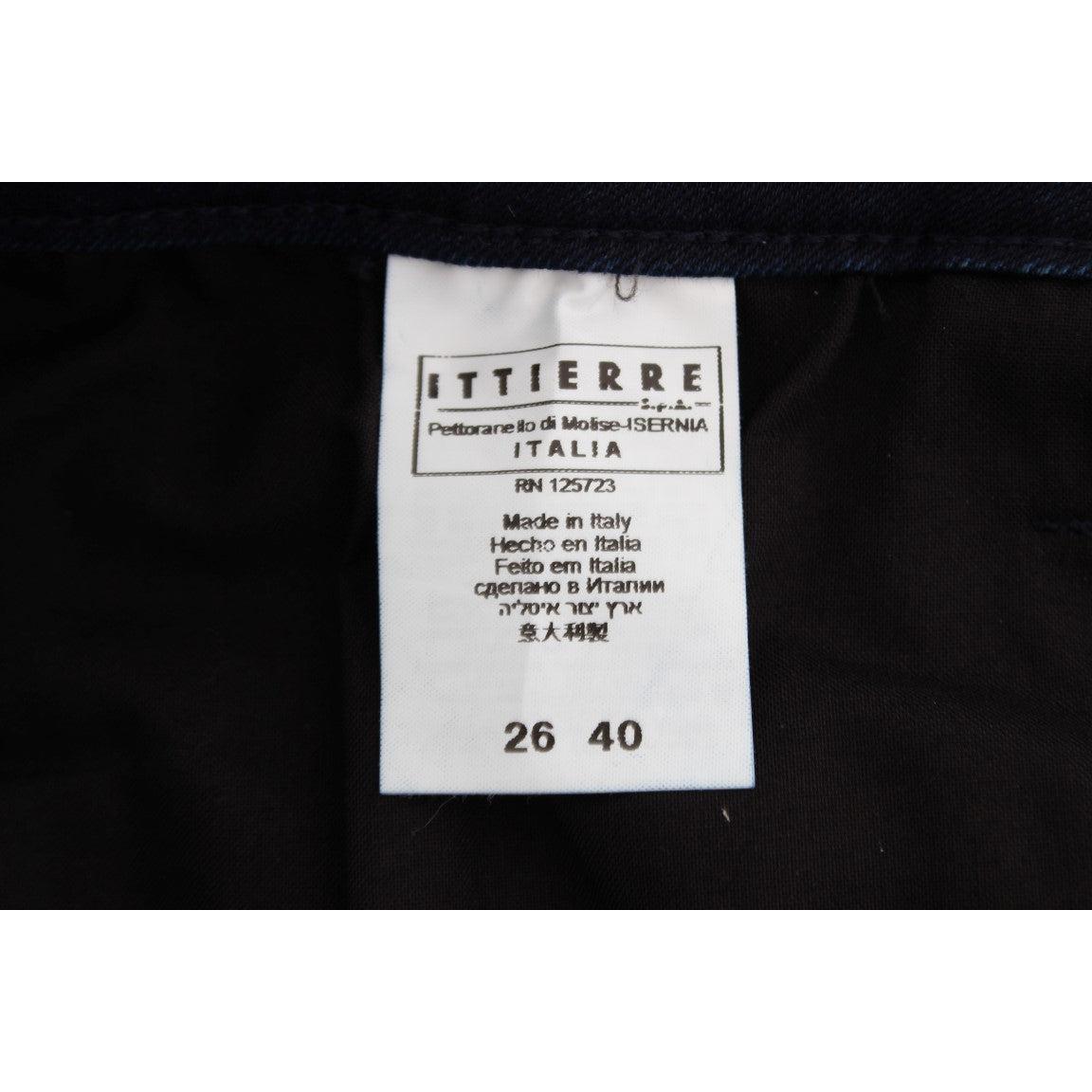 Blue Cotton Blend Slim Fit Jeans - coffeewithmee2