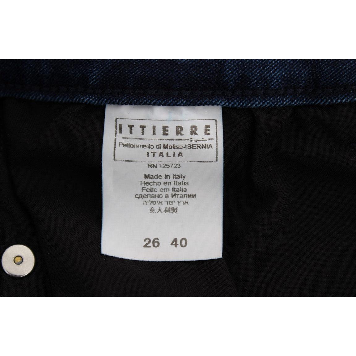 Blue Cotton Blend Slim Fit Jeans - coffeewithmee2