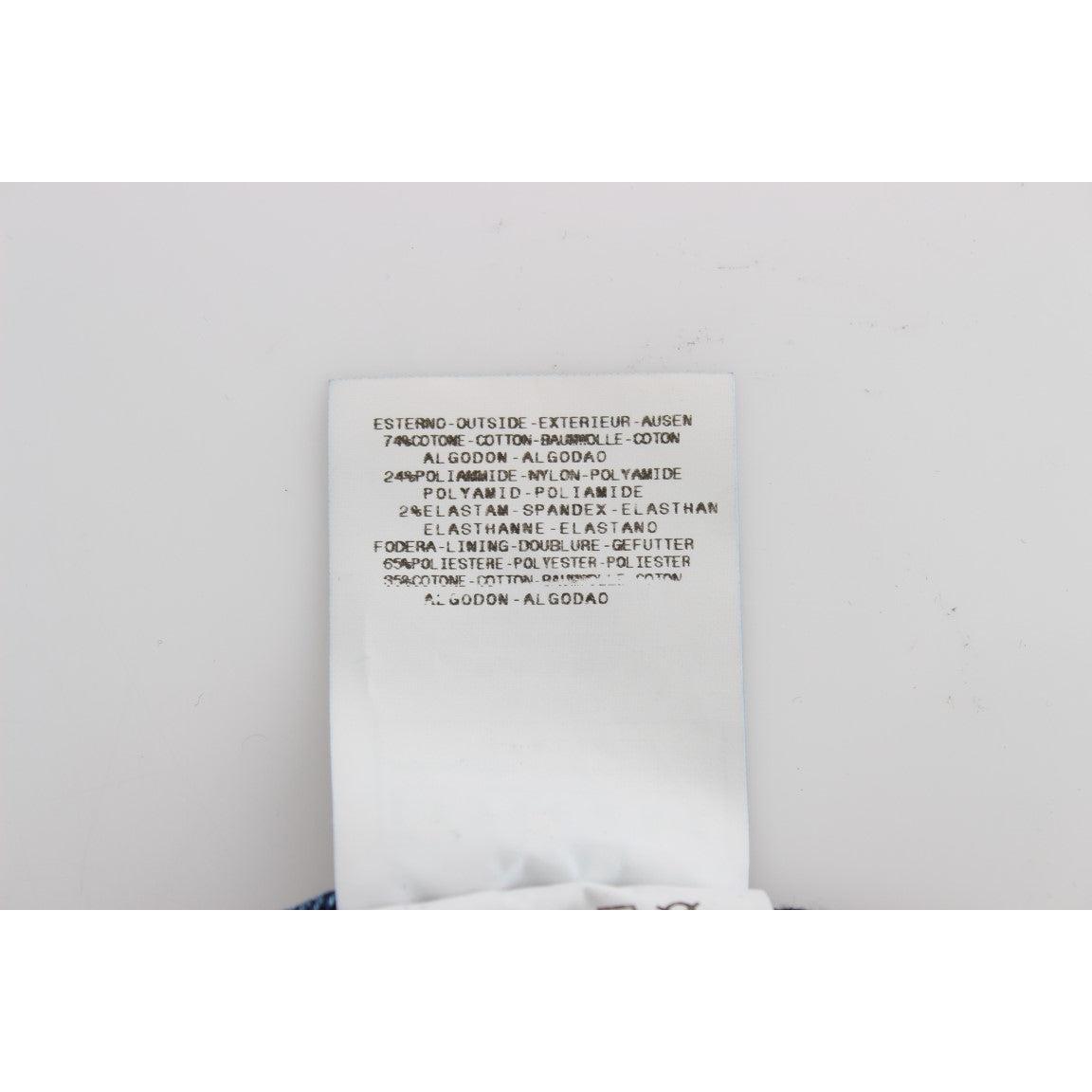 Blue Cotton Blend Slim Fit Jeans - coffeewithmee2