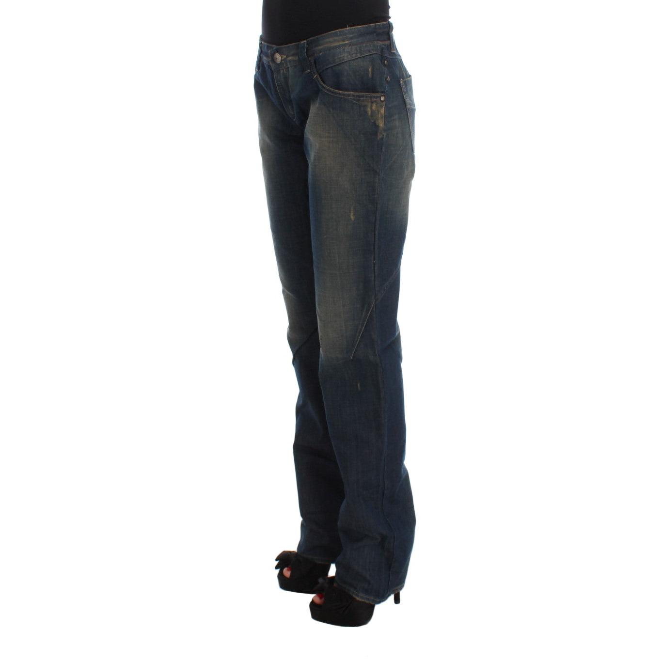 Blue Cotton Boyfriend Denim Jeans - coffeewithmee2