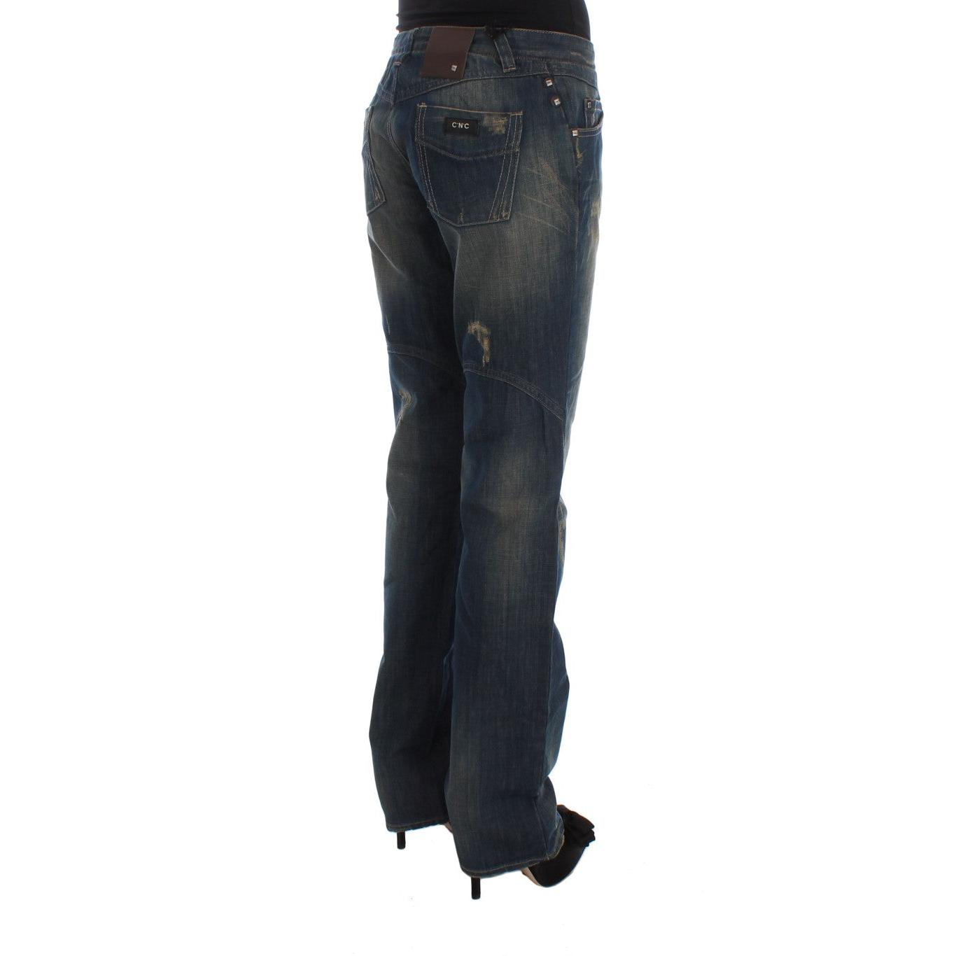 Blue Cotton Boyfriend Denim Jeans - coffeewithmee2