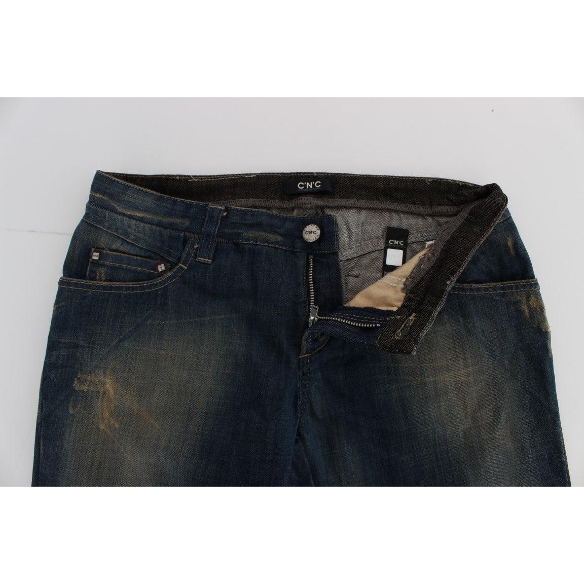 Blue Cotton Boyfriend Denim Jeans - coffeewithmee2