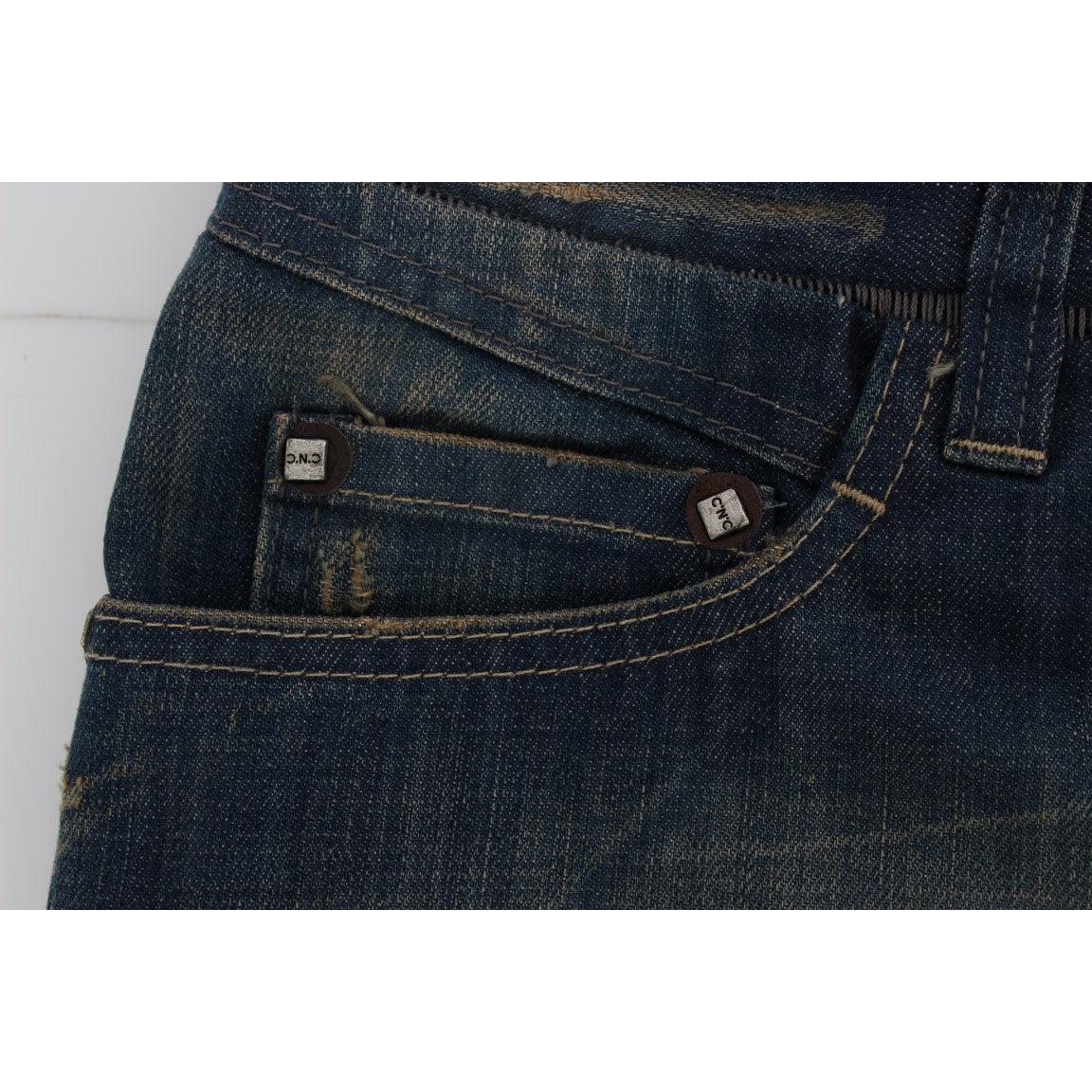 Blue Cotton Boyfriend Denim Jeans - coffeewithmee2