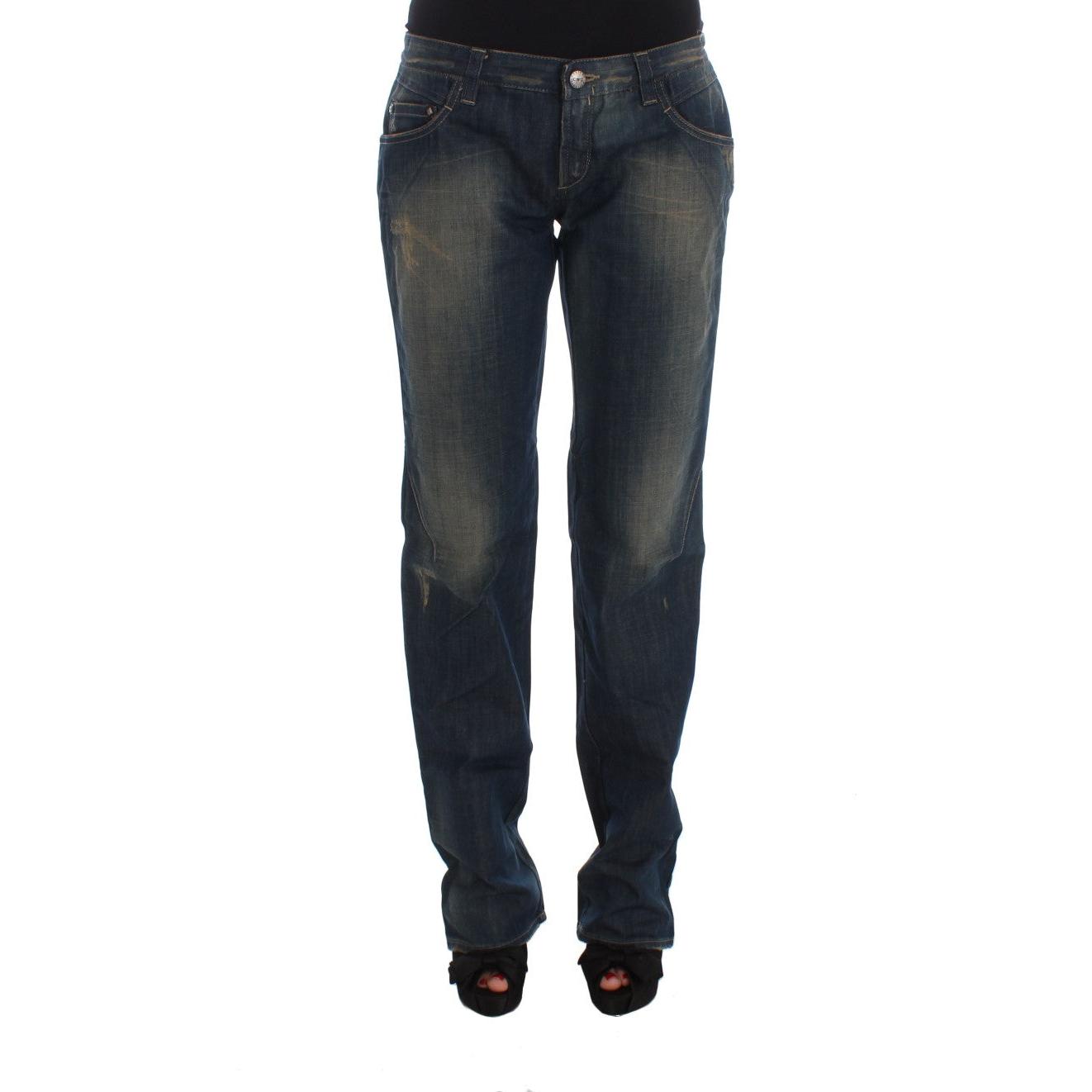 Blue Cotton Boyfriend Denim Jeans - coffeewithmee2