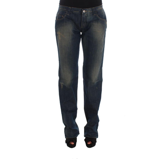 Blue Cotton Boyfriend Denim Jeans - coffeewithmee2