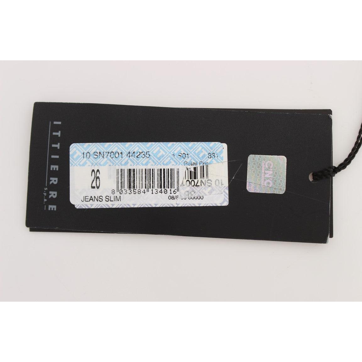 Gray Cotton Slim Fit Bootcut Jeans - coffeewithmee2