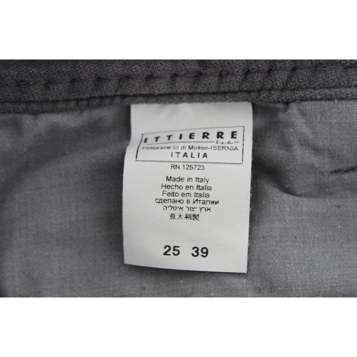 Gray Cotton Super Slim Corduroys Jeans - coffeewithmee2