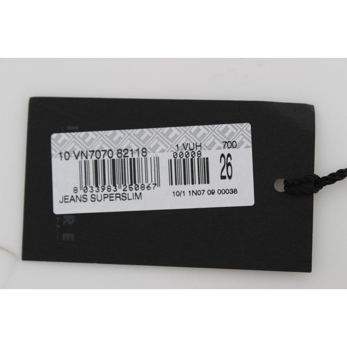 Blue Cotton Blend Super Slim Fit Jeans - coffeewithmee2