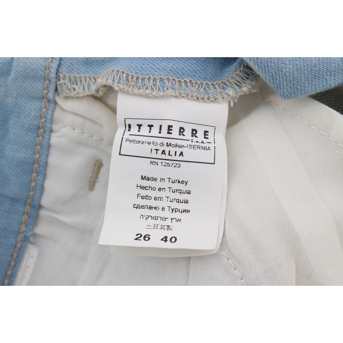 Blue Cotton Blend Super Slim Fit Jeans - coffeewithmee2