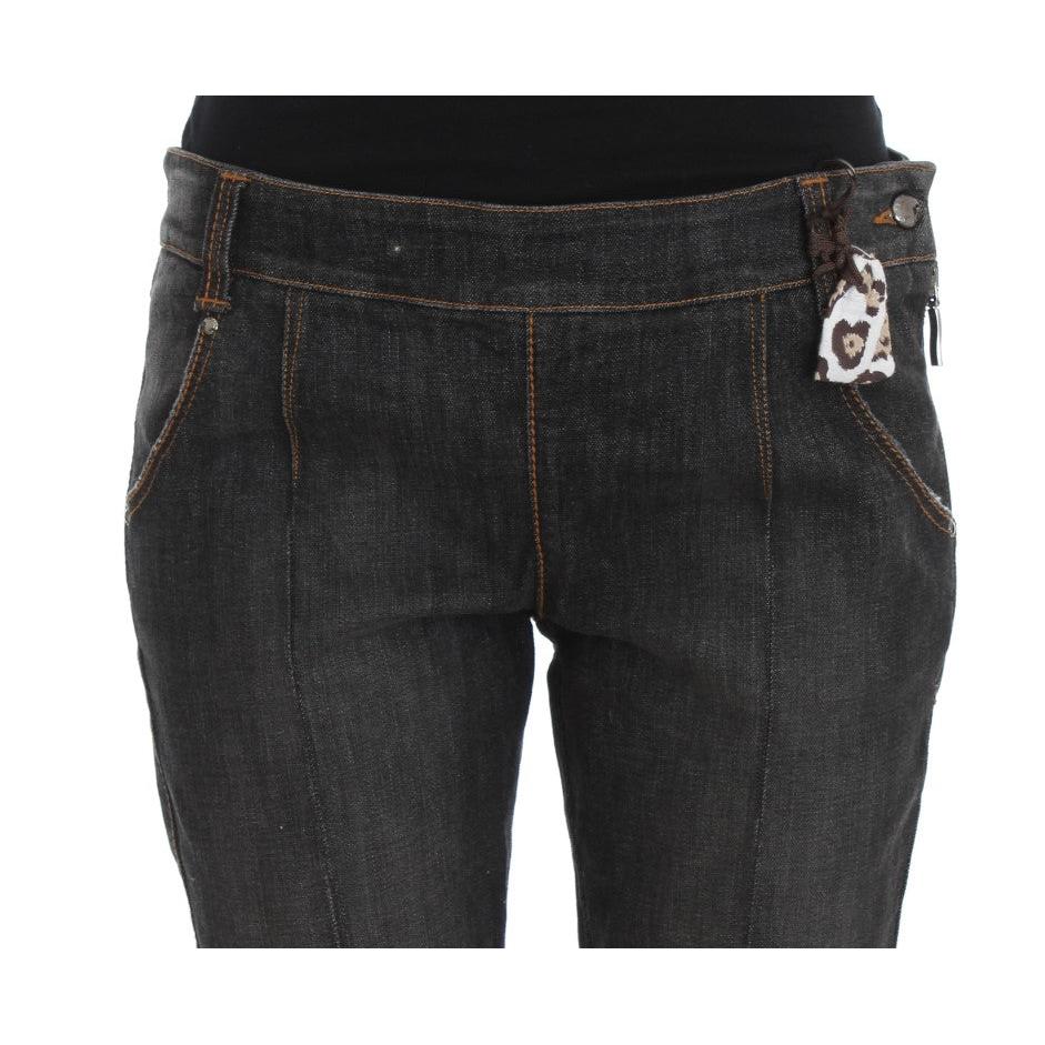 Gray Cotton Slim Fit Denim Jeans - coffeewithmee2