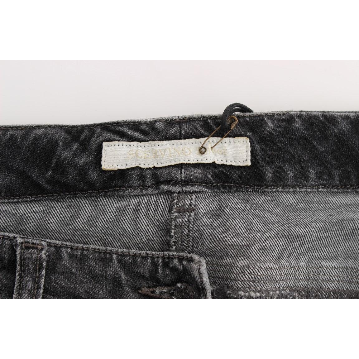 Gray Wash Cotton Blend Stretch Jeans - coffeewithmee2