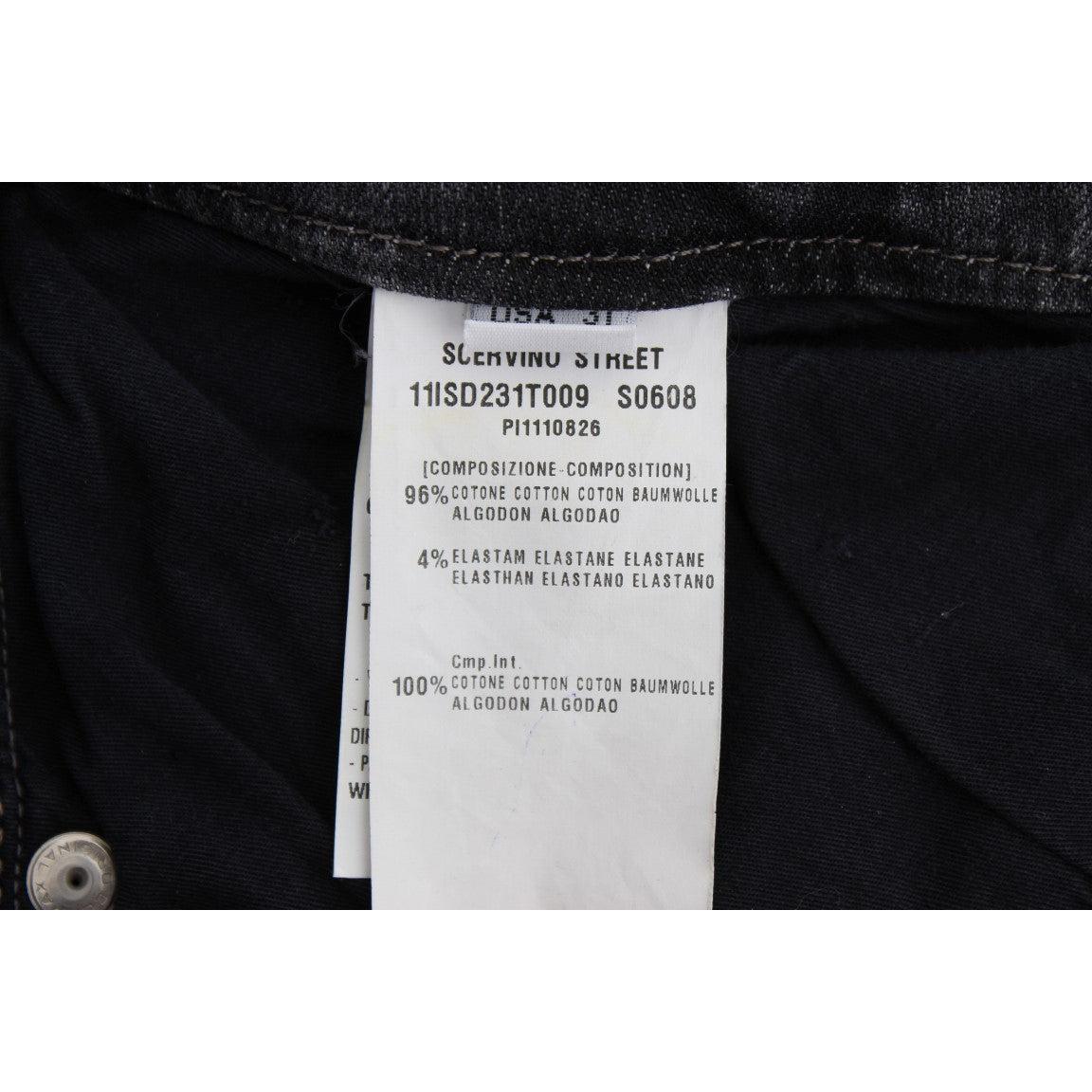 Gray Wash Cotton Blend Stretch Jeans - coffeewithmee2