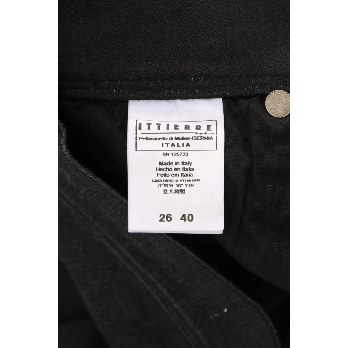 Blue Cotton Blend Slim Fit Bootcut Jeans - coffeewithmee2