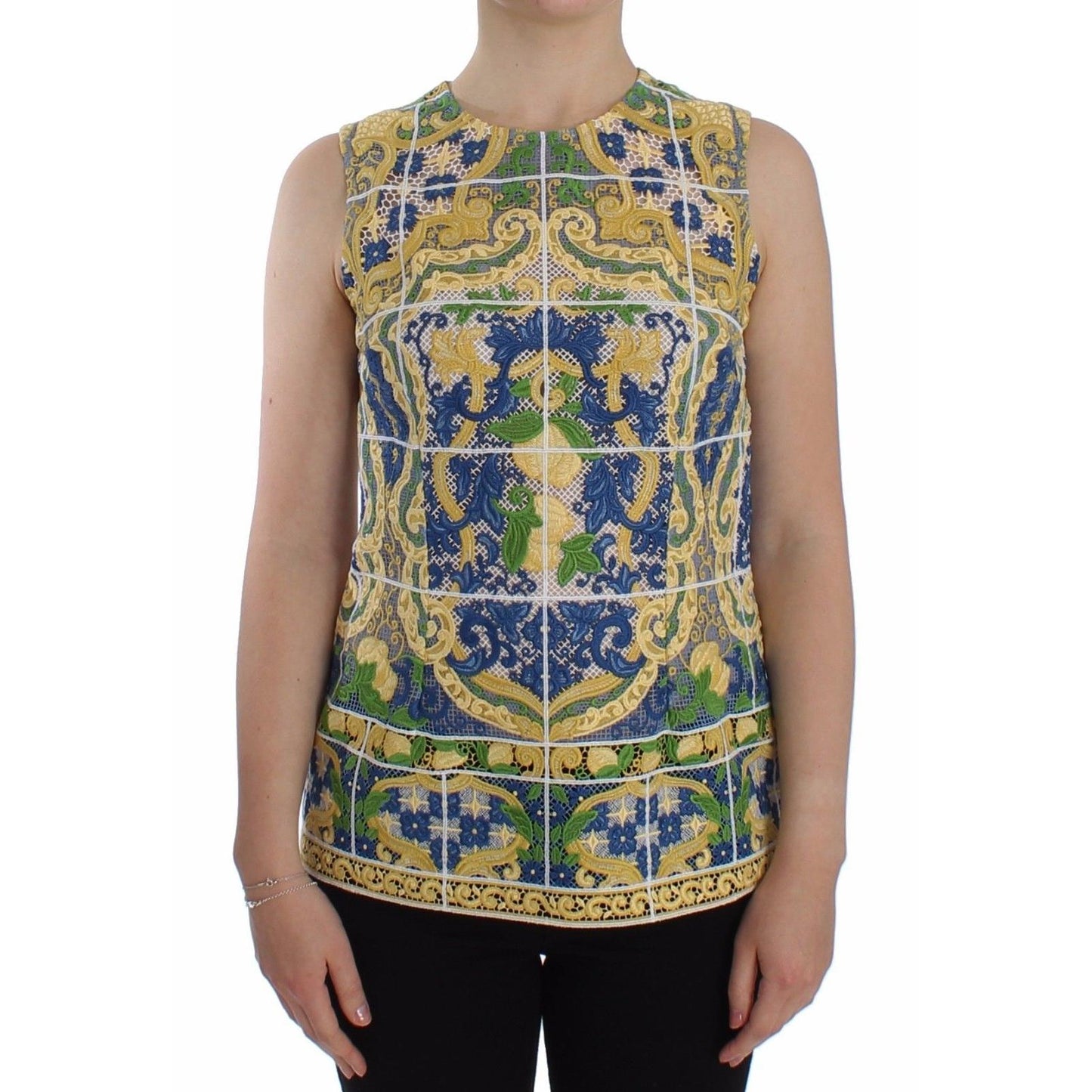 Multicolor Majolica Embroidered Sweater - coffeewithmee2