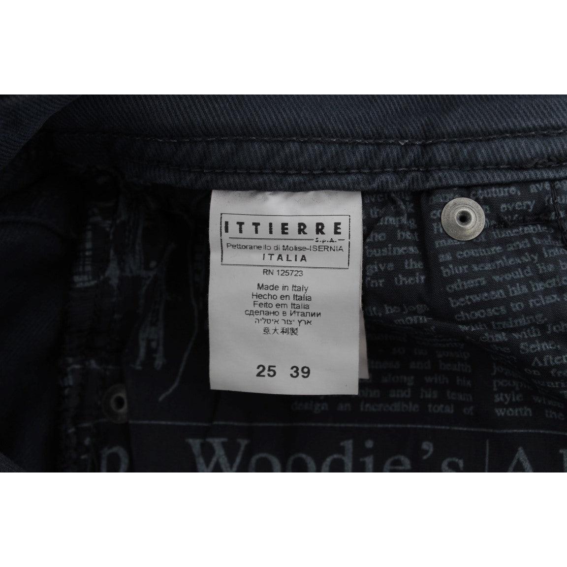 Blue Wash Cotton Blend Slim Fit Bootcut Jeans - coffeewithmee2