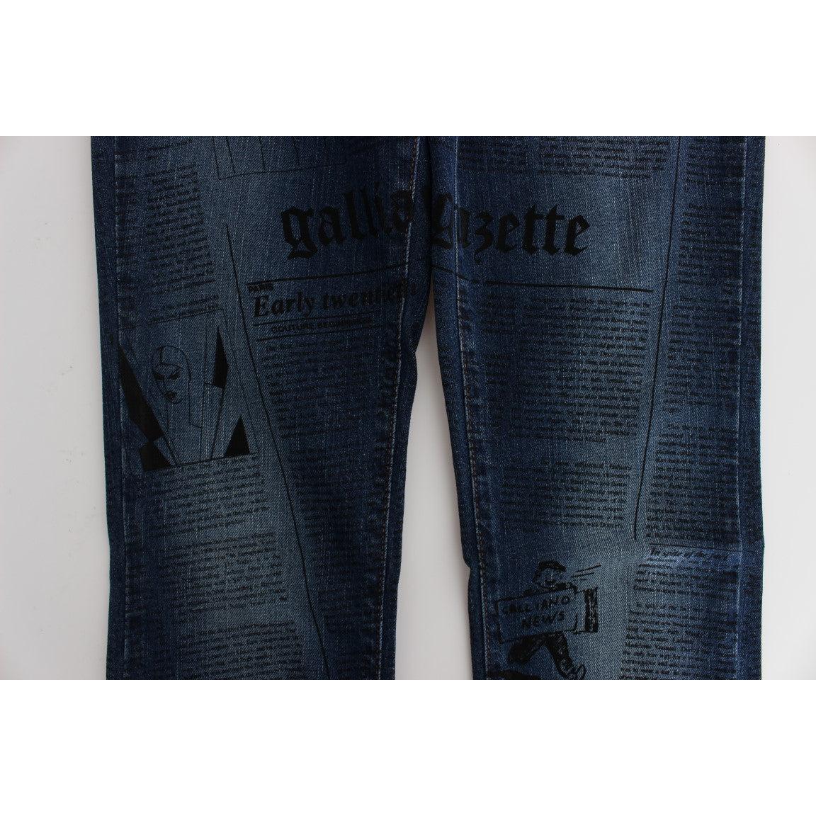 Blue Wash Cotton Blend Slim Fit Bootcut Jeans - coffeewithmee2