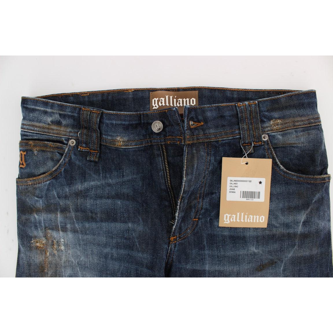 Blue Wash Cotton Boyfriend Fit Cropped Jeans - coffeewithmee2