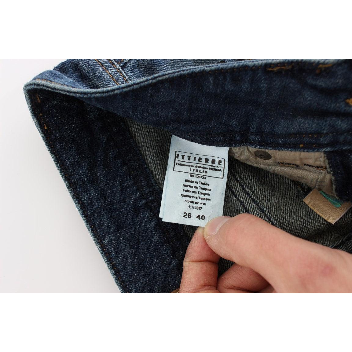 Blue Wash Cotton Blend Slim Fit Jeans - coffeewithmee2