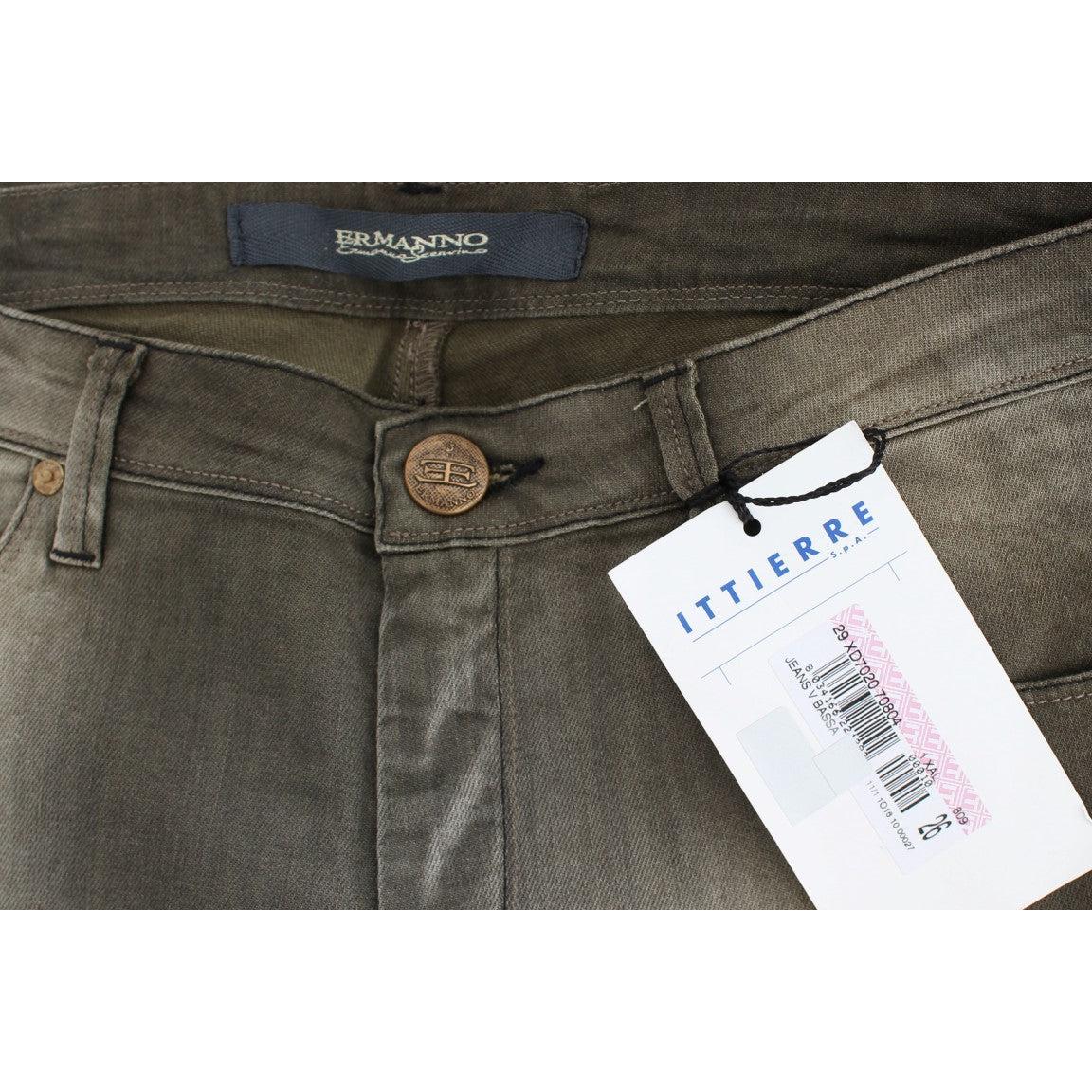 Gray Cotton Blend Loose Fit Boyfriend Jeans - coffeewithmee2