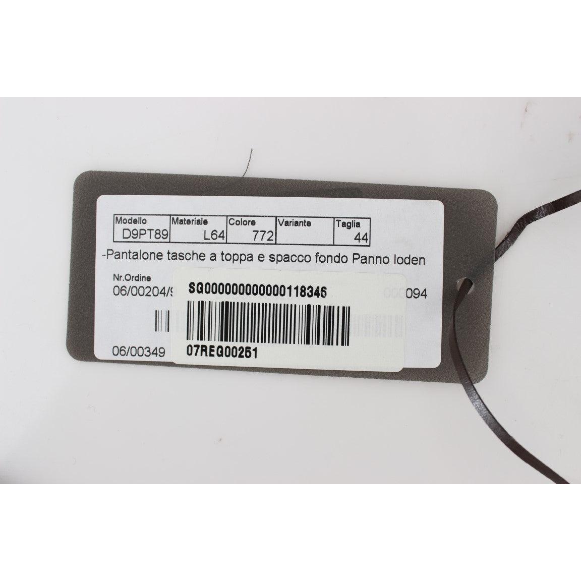 Green Wool Blend Loose Fit Cargo Pants - coffeewithmee2