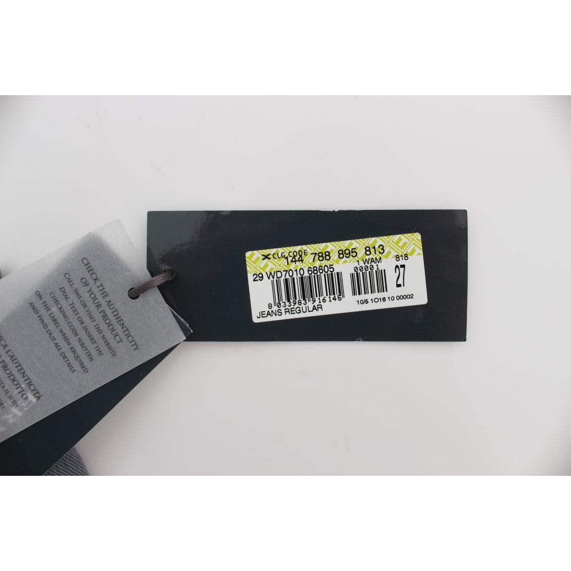 Gray Cotton Blend Slim Fit Jeans - coffeewithmee2