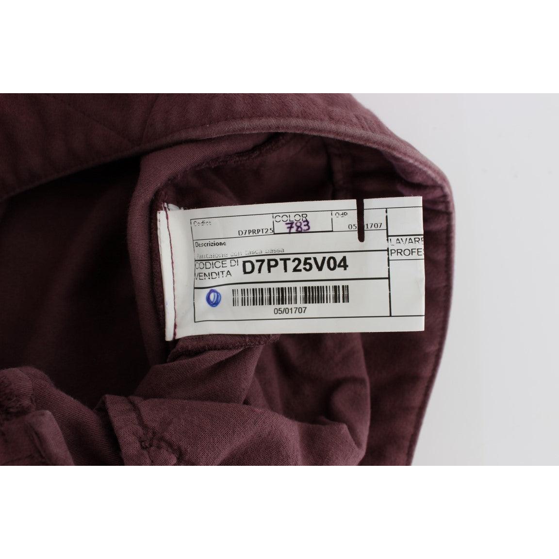 Bordeaux Cotton Cropped Cargo Pants - coffeewithmee2