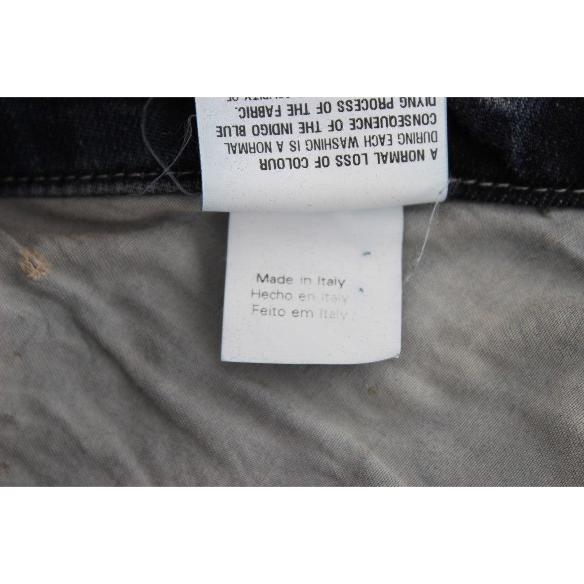 Blue Cotton Blend Slim Fit Jeans - coffeewithmee2