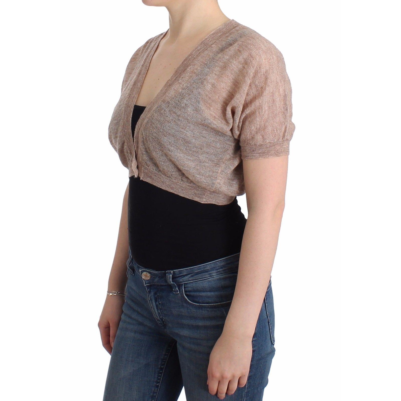 Lingerie Knit Brown Wool Sweater Cardigan - coffeewithmee2