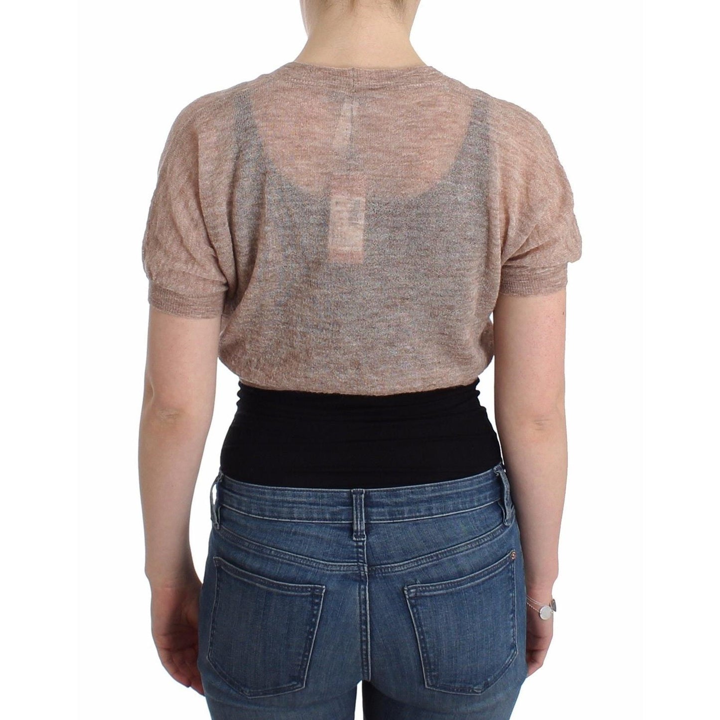 Lingerie Knit Brown Wool Sweater Cardigan - coffeewithmee2