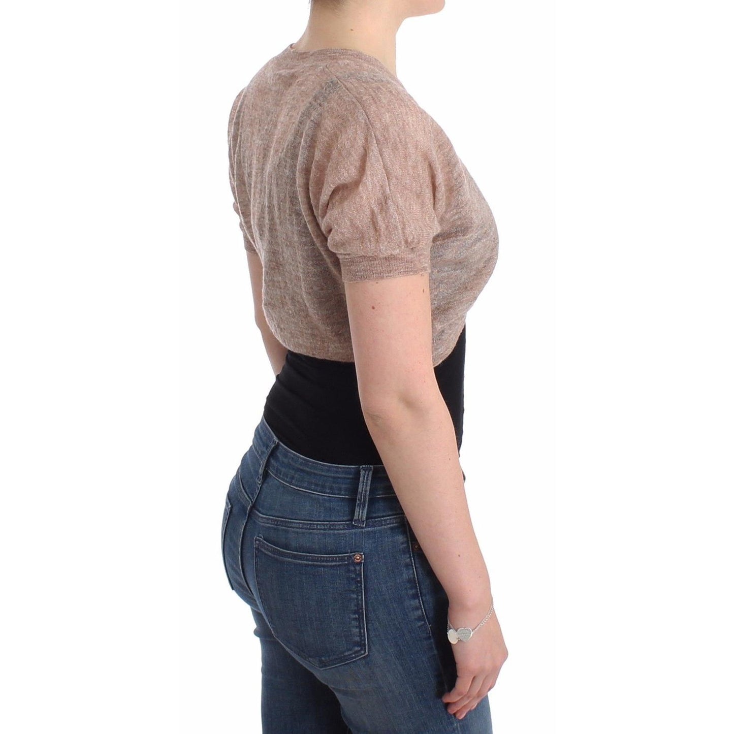 Lingerie Knit Brown Wool Sweater Cardigan - coffeewithmee2