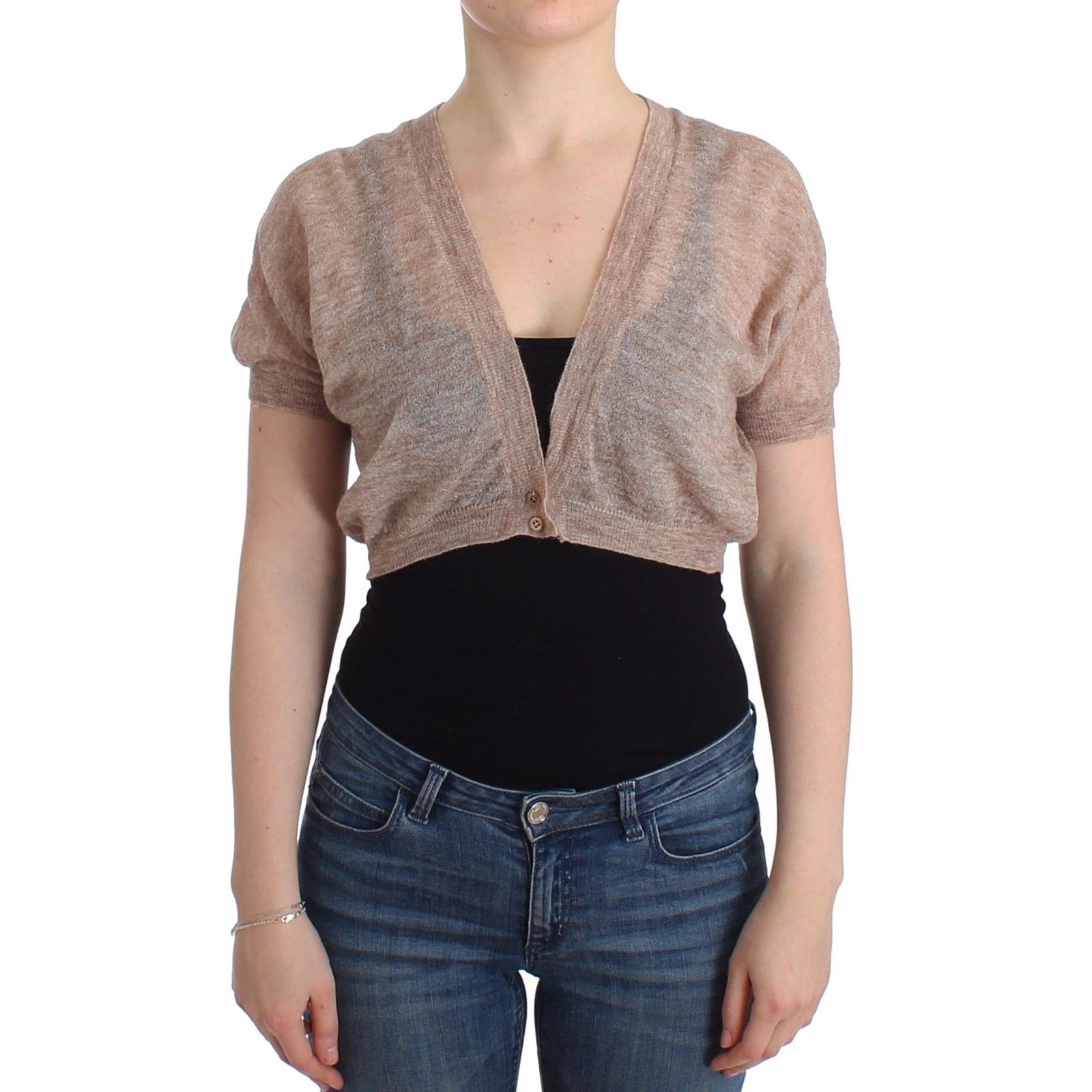 Lingerie Knit Brown Wool Sweater Cardigan - coffeewithmee2