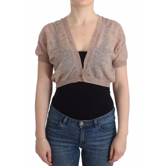 Lingerie Knit Brown Wool Sweater Cardigan - coffeewithmee2