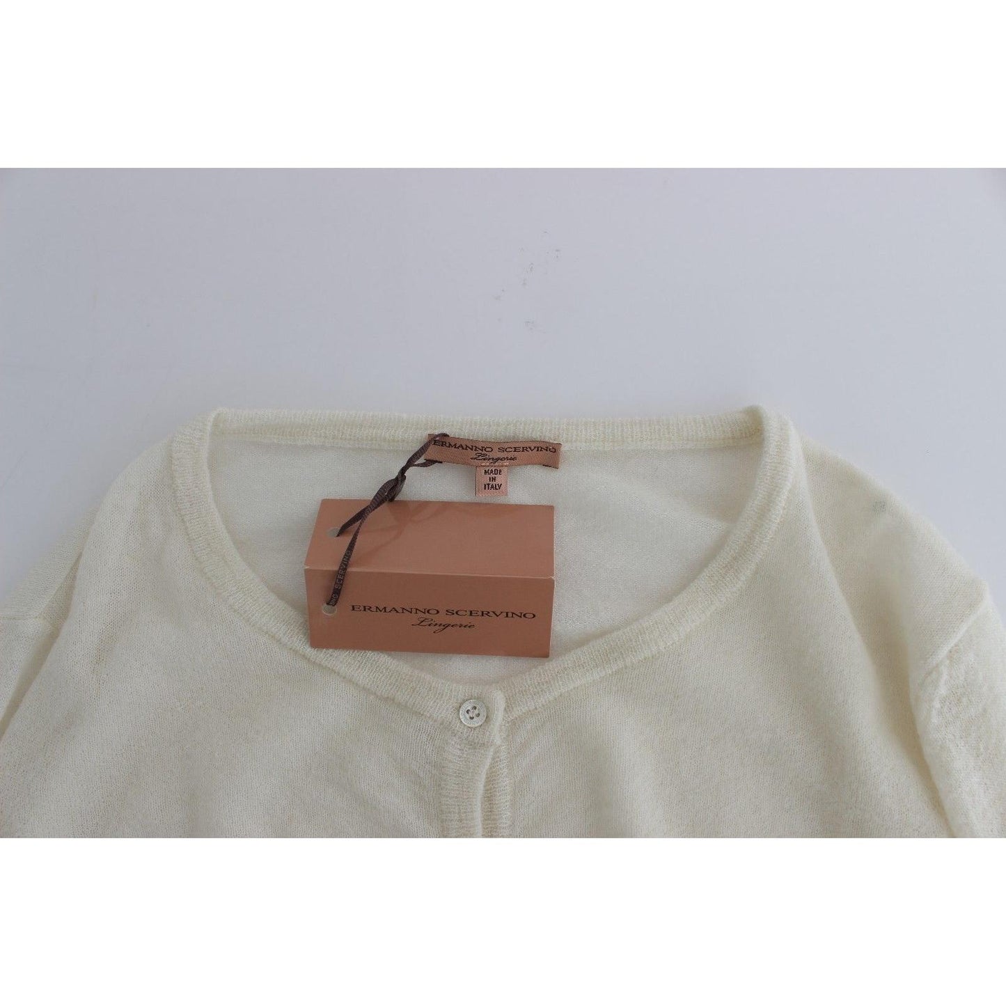 Lingerie Knit Cropped Wool Sweater Cardigan - coffeewithmee2