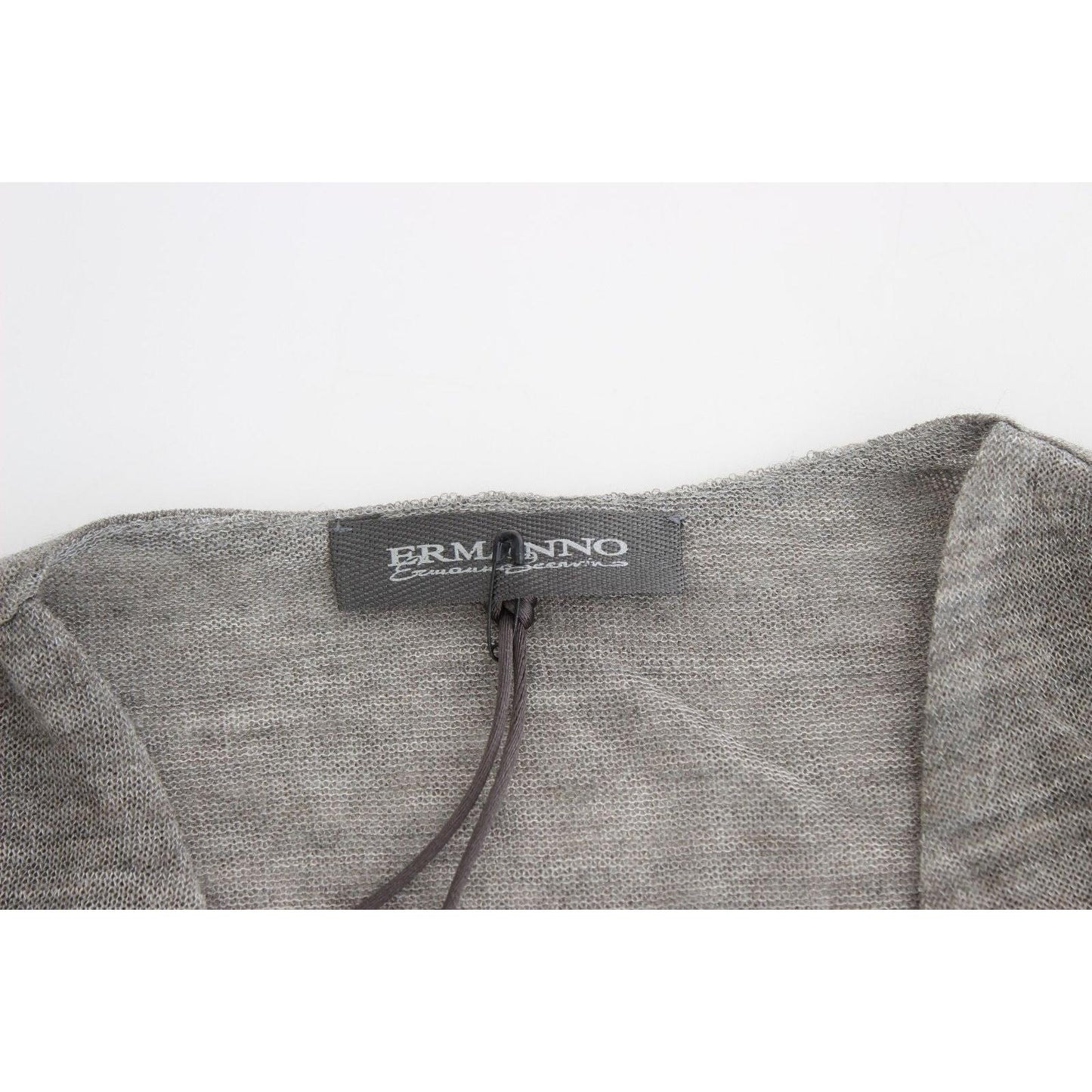 Gray Wool Blend Stretch Long Sleeve Sweater - coffeewithmee2