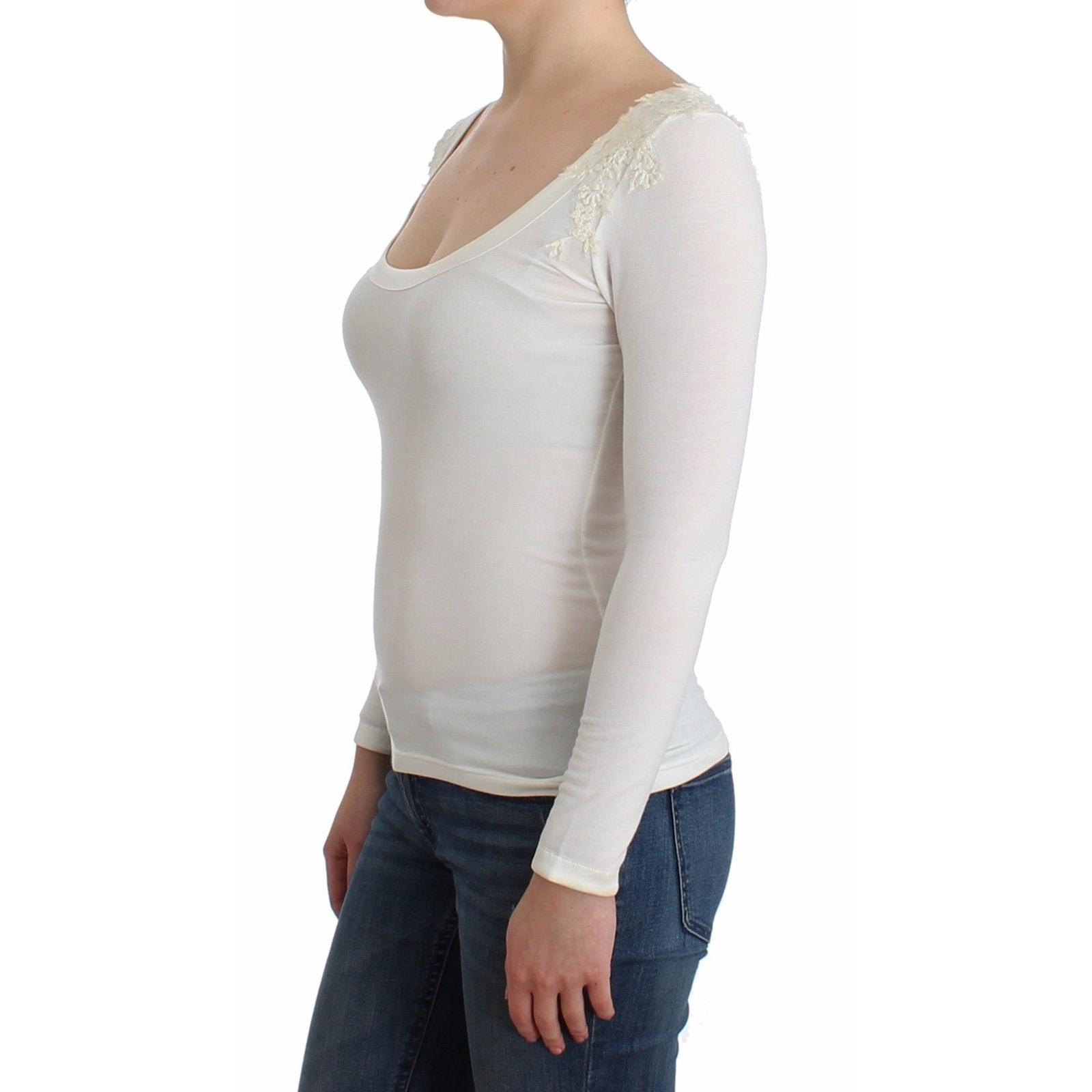 Lingerie White Top Blouse Jumper Lace Rayon - coffeewithmee2