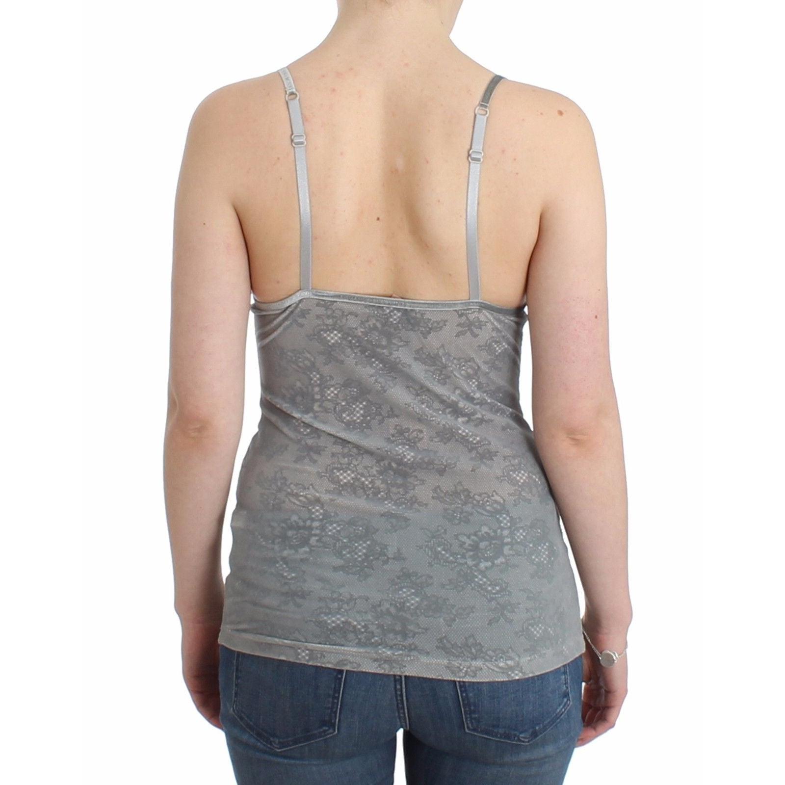 Lingerie Gray Bustier Top Camisole Cami Lace - coffeewithmee2