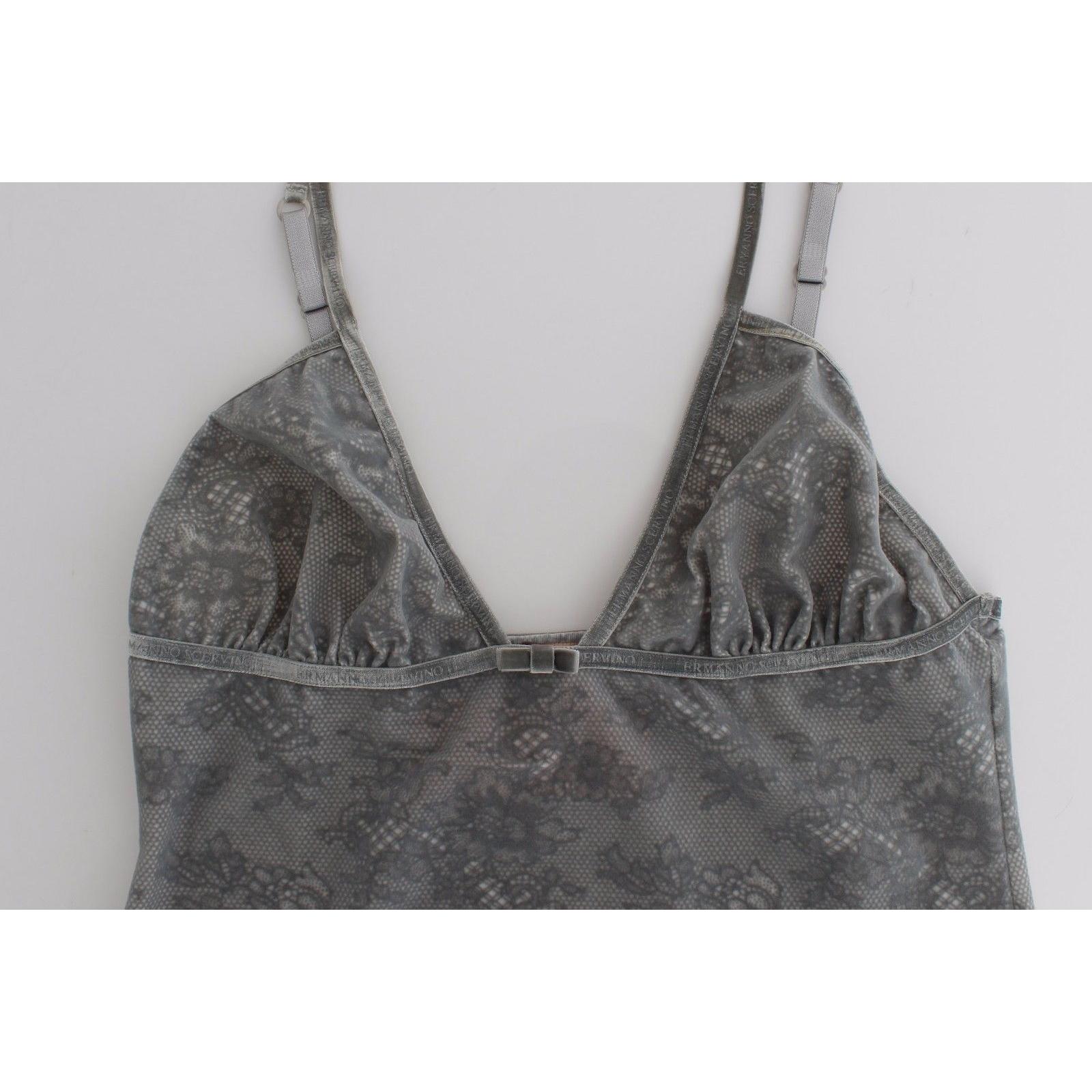 Lingerie Gray Bustier Top Camisole Cami Lace - coffeewithmee2